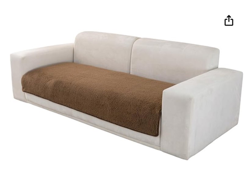 Couch Cover Sherpa Fleece Sectional Sofa Covers Seat Slipcovers Non Slip Soft Furniture Protector Washable for 3 Cushion Couch Sofa Pet Friendly Dogs L Shape Couches (Light Brown, 