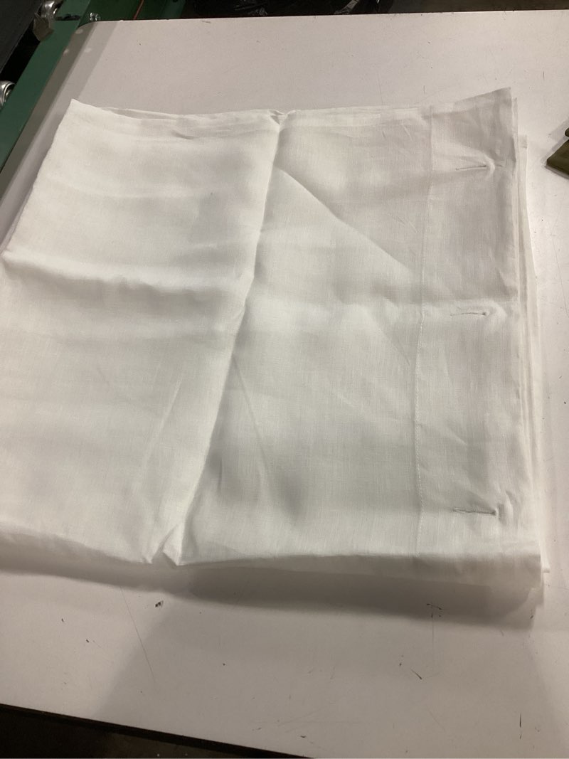 Condition photo showing Good Condition for quince europaan linen shower curtain 72 in x72 beige