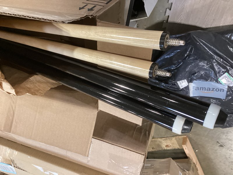 Condition photo showing Good Condition for pool cue sticks – 42"/48"/58" billiard cues with 13mm leather tip – 17oz/18oz standard or 20oz heavy – set of 2 or 4 – durable 2-piece pool sticks for beginners, adults, home & bar 58" set of 2