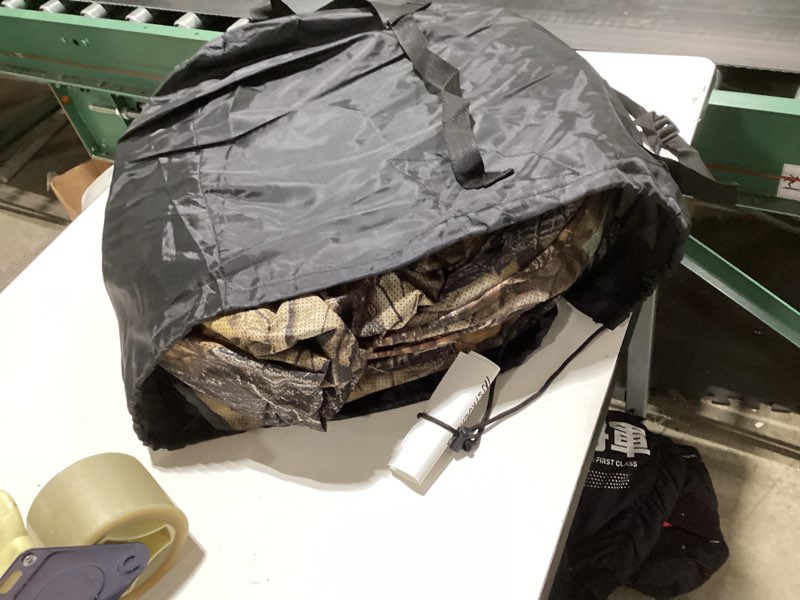 FUNHORUN Hunting Blind 360 Degree See Through with Floor Mat, 2/3 Person Ground Blind, Quick Set Pop incomplete 