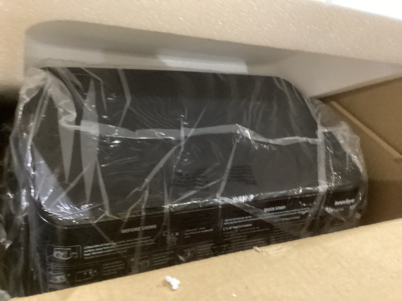 Condition photo showing Good Condition for 12QT Large Dual Air Fryer, 10-in-1 Double Zone Airfryer with 2×6QT Baskets, 60° Easy-Panel with Full Touchscreen, SyncCook Function, Viewing Window, Nonstick & Dishwasher Safe, 2 Dishes at Once, Black