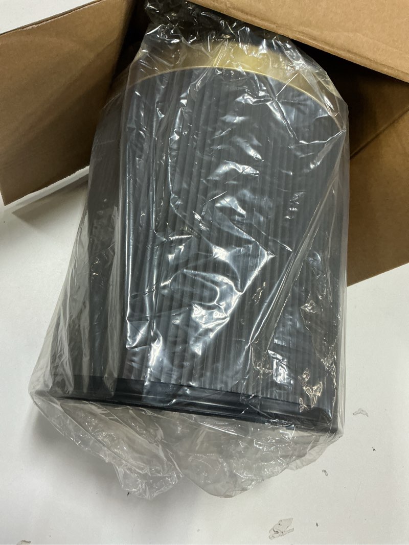 Condition photo showing Good Condition for Smart Bathroom Trash Can Garbage Can with Lid, 2.8 Gallon Motion Sensor Trash Bin for Bathroom, Kitchen, Small Mini Trash Cans Black Automatic Diaper Trash Can-Dark Gray Gray 2.8 Gallon