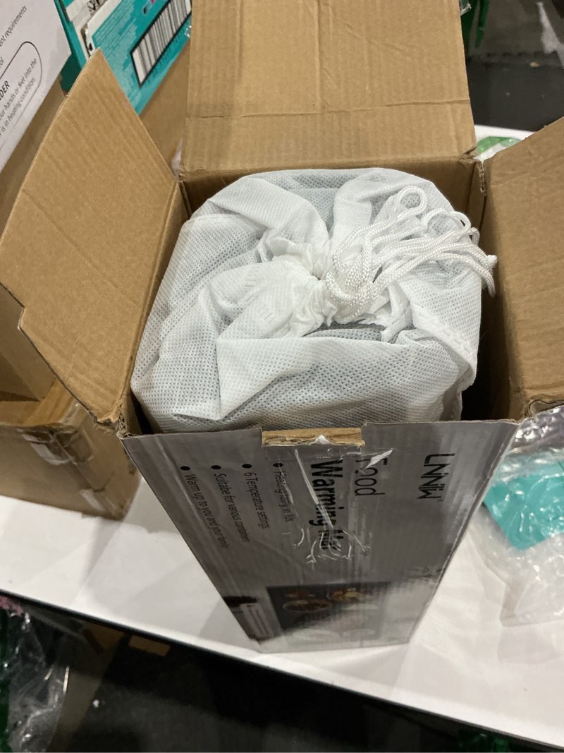 Condition photo showing Good Condition for Extra Large Food Warming Mat with Heat-Resistant Pad, 36X15 Inch, 6 Temperature & 6 Timer Settings, Child Lock Safety,Food Warmer Chafing Dishes Fits for Family Dinners and Parties Dark Grey 36x15 Inch