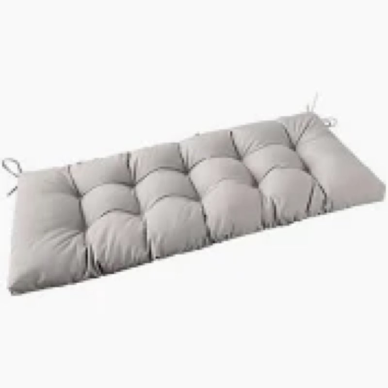 Waterproof Lounger Seat Cushions Outdoor Loveseat Bench Seat Pads Tufted Bench Cushion (47.2 X 19.7 