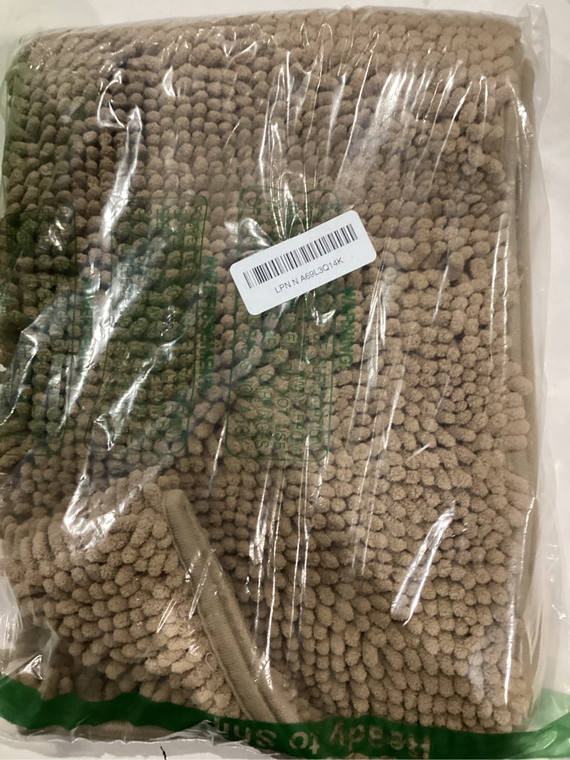 Condition photo showing Good Condition for OLANLY Bathroom Rugs 30x20, Extra Soft Absorbent Chenille Bath Rugs, Rubber Backing Quick Dry, Machine Washable Bath Mats for Bathroom Floor, Tub and Shower, Home Decor Accessories, Tan 30" x 20" Tan