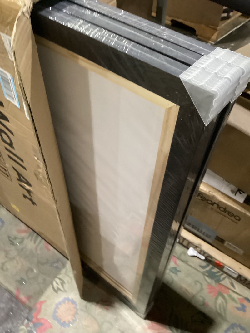 Condition photo showing New/Like New for Large Framed Neutral Abstract Wall Art for Living Room, 3 Piece Modern Beige Brown Canvas Artworks, Minimalist Painting Prints for Entryway Hallway Home Office Wall Decor, 24x36 In 36" H x 24" W x 3Pcs Brown Abstract
