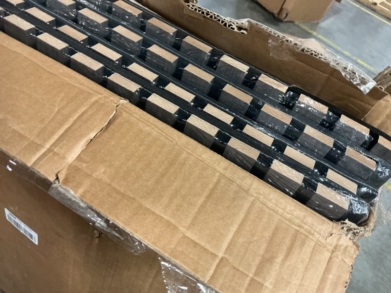 Condition photo showing New/Like New for Gaahing 4 Pack Wood Finish Accent Wall Panels, 3D Slat Acoustic Paneling for Recording Studio, Offic