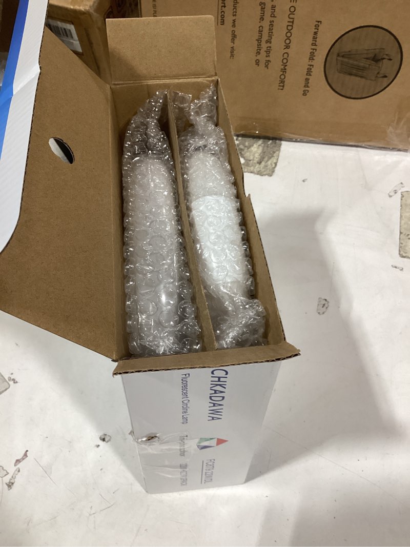 Condition photo showing New/Like New for circular bulb fc8t9/dl, 8 inch t9 22w circline fluorescent light bulbs, replacement round fluorescent lamp tube, bright daylight 6400k 1250 lumens, g10q 4 pin base, 2 pack