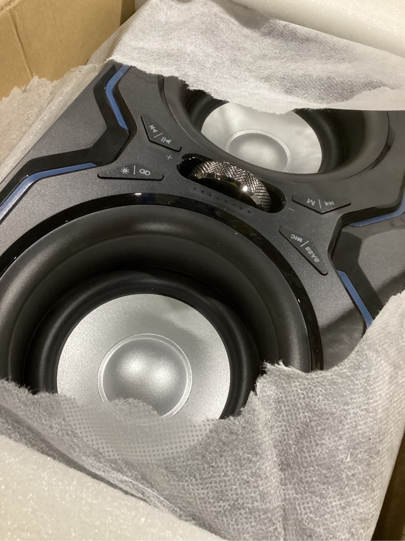 Condition photo showing New/Like New for Hotlemon Large Bluetooth Speaker: 240W Peak Powerful Loud Sound with Deep Bass, 15H Playtime, Fast Charge, TWS, Portable Wireless Speakers for Outdoor, Party, Beach, Backyard, Home, Outside (Black)
