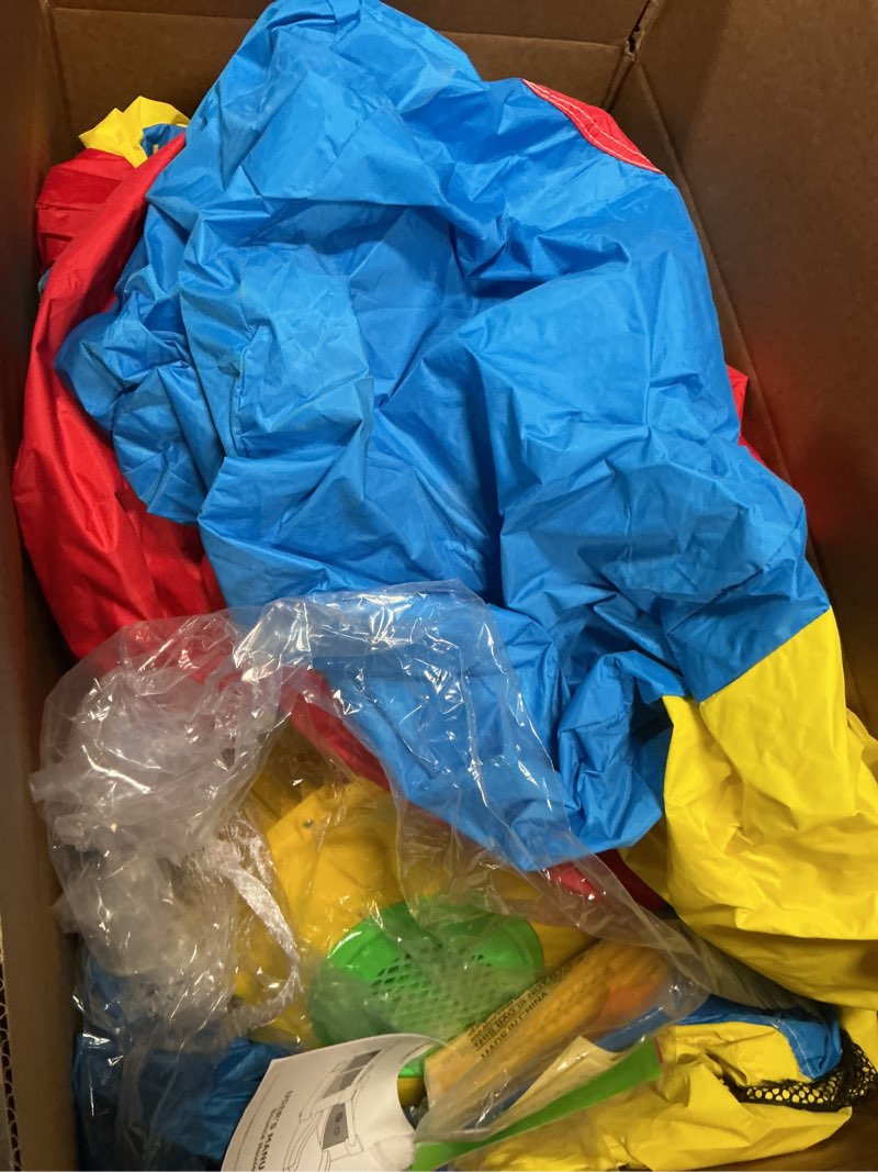Condition photo showing As Is for Inflatable Bounce House for Kids Ages 3-8 - Largest 6.7'x8.4' Jump Zone, Big Kids Bouncer Castle with Slide | Blower Included | Backyard Party & Birthday Gift Large Jump Zone