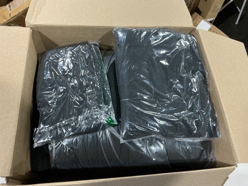 Condition photo showing Good Condition for taimit king size comforter set - 7 pieces, bed in a bag bedding sets with all season soft quilted warm fluffy reversible comforter,flat sheet,fitted sheet,2 pillow shams,2 pillowcases,black king black