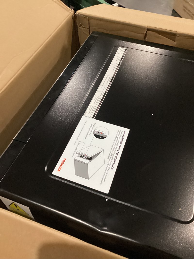 Condition photo showing Good Condition for TOSHIBA ML-EM45PIT(BS) Countertop Microwave Oven with Inverter Technology, Kitchen Essentials, Smart Sensor, Auto Defrost, 1.6 Cu.ft, 13.6" Removable Turntable, 33lb.&1250W, Black Stainless Steel