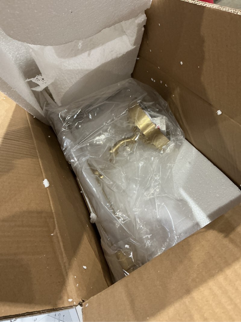 Condition photo showing Good Condition for aiwen led vanity light fixture 9w 22.04 inch bath vanity lights with pc lamp shade retro artwork picture lighs wall sconces for dressing bathroom lighting 3 color temperature brass gold(3 color temperature) 9w/22.04inch