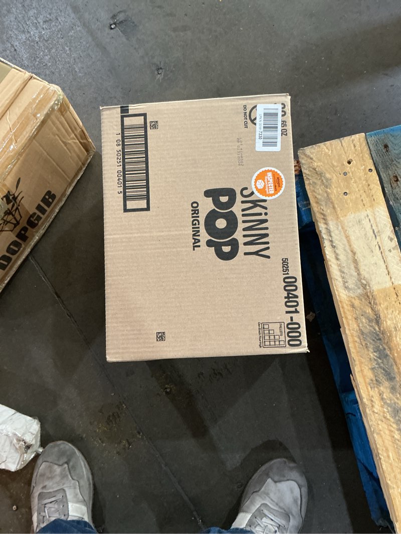 Condition photo showing New/Like New for SkinnyPop Popcorn, Original, Whole Grain, Dairy-Free Snack, 0.65oz Bags (30ct) Original 0.65 Ounce (Pack of 30)