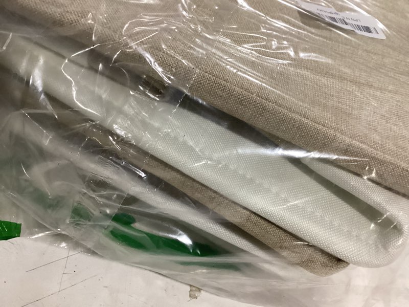 Condition photo showing Good Condition for collapsible fabric storage cubes 11x11 cube storage bins, 4 pack closet baskets box with handles for organizing, shelf, toys, clothes, home, office, nursery (beige&white) beige / off-white cube - 11"x11"x11"