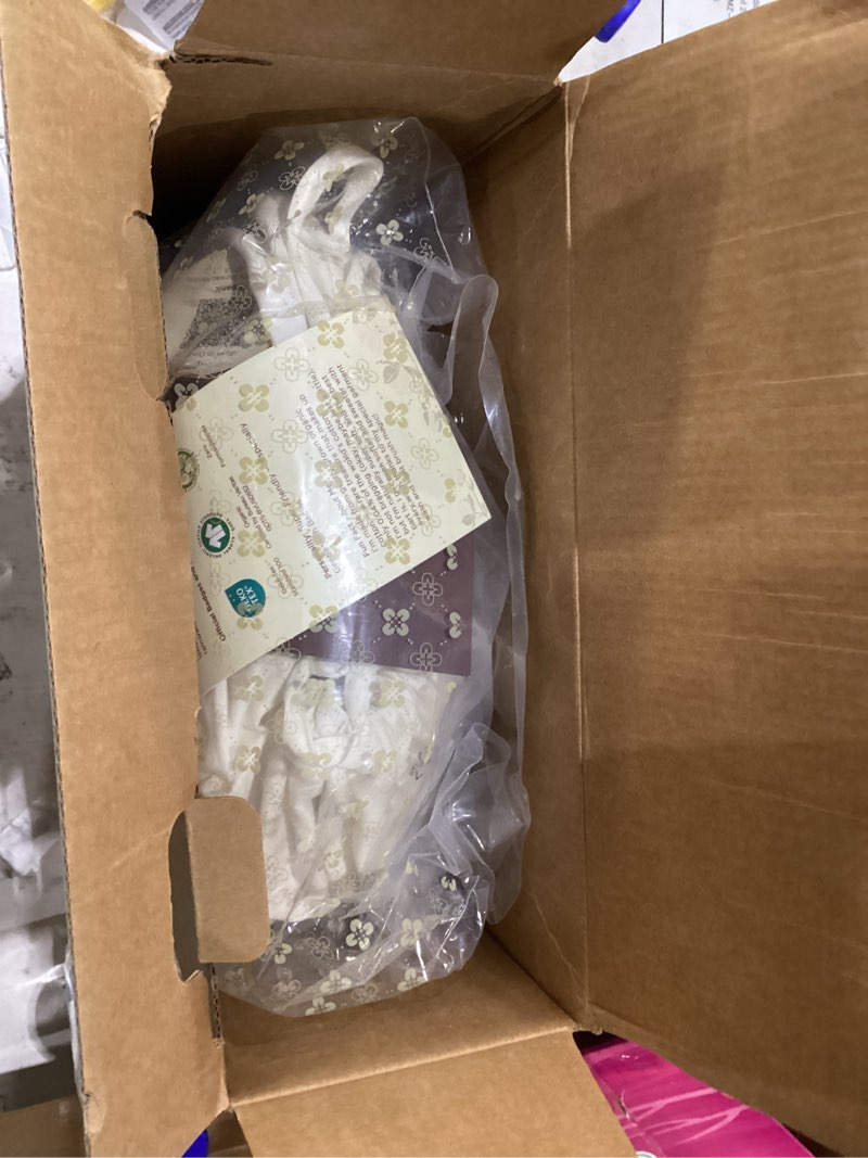 Condition photo showing New/Like New for bedsure 100% gots organic cotton sheets, fair trade certified queen bedding set, eco-friendly, soft, 17 inches deep pocket queen sheet, sateen weave cotton luxurious hotel bed set, ivory 01 - ivory queen
