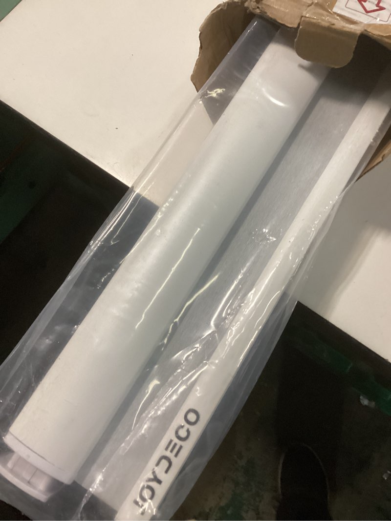 Condition photo showing Good Condition for joydeco no tools no drill window blinds for indoor windows, blackout shades cellular shades cordless, no drill blinds for windows, window shades for home, bedrooms, doors (white, 34" w x 64" h) white - no drill design 34"w x 64"h