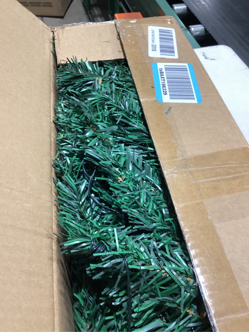 Set of 2 Christmas Trees with Lights 4-FT Artificial Urn Potted Porch Christmas Tree Battery Powered