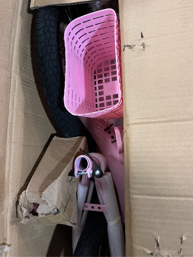 Condition photo showing Good Condition for keano zinnia kids bike for girls ages 3-10 years, 14 16 20 inch girls' bikes with doll seat, streamers and basket, children bicycles pink 20 inch with kickstand