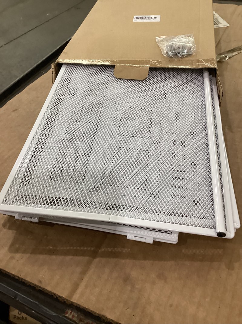 Condition photo showing Good Condition for daltack 3 tier paper organizer with handle, mesh metal desk organizer with sliding paper trays for letter/a4 paper, mail, bills & folders, white white 1