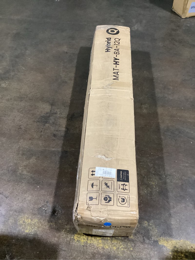 Condition photo showing New/Like New for 12 inch queen mattress hybrid memory foam with individually wrapped pocket springs, medium firm bed in a box for pressure relief motion isolation edge support, breathable design certipur-us certified queen 12 inch
