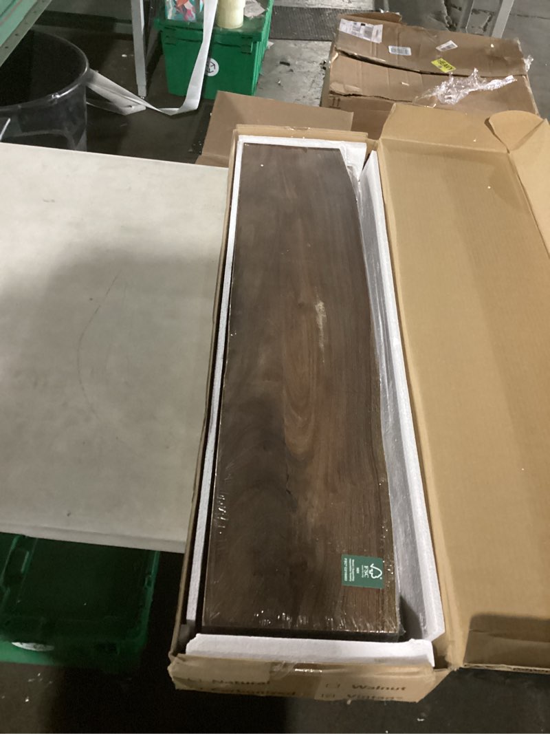 Condition photo showing Good Condition for live edge floating shelves set of 2, 32 inch solid elm wood wall shelves - invisible bracket mount for living room, bedroom, kitchen, bathroom | vintage rustic decor