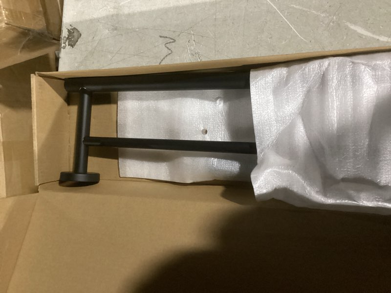 Condition photo showing Good Condition for JQK Bathroom Hardware Set, 5-Piece Bath Accessories Set Matte Black Wall Mount Includes 24 in Towel Bar, 9 in HT Bar, TP Holder, Towel Hook x 2, BAS105-PB 5-Piece Black