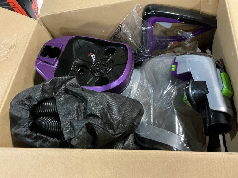 Condition photo showing As Is for bissell proheat 2x revolution pet pro plus, 3588f, upright deep cleaner, 30-minute dry time, dual dirt lifter powerbrush, hose & tool attachment, pet upholstery and tough stain tool included proheat revolution pet pro plus