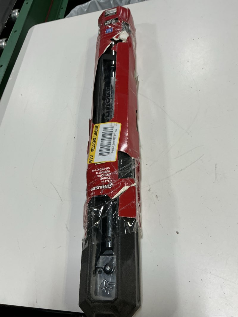 Condition photo showing As Is for 50 ft. /lbs. to 250 ft. /lbs. 1/2 in. drive torque wrench