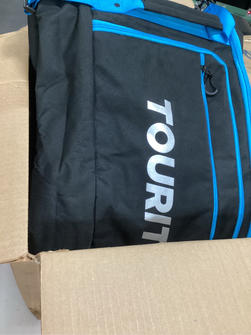 Condition photo showing As Is for TOURIT Rolling Ski Bag and Ski Boot Bag Combo, Padded Snowboard Bag with Wheels for Air Travel, Holds 2 Pairs of Skis (195cm) Black-1 Standard