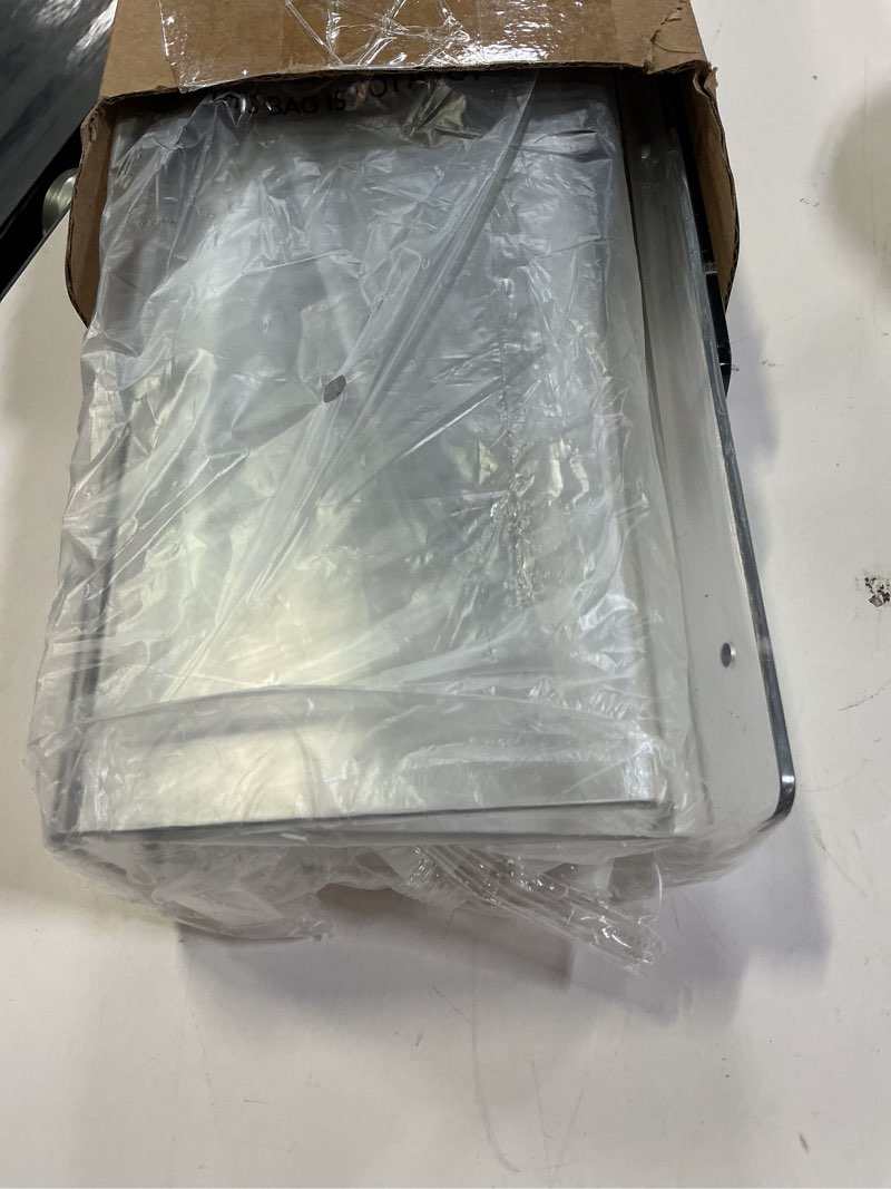 Condition photo showing Good Condition for upsimples acrylic shelves for bathroom storage, 15" floating shelves wall organizer for perfume, make up, skincare, kids bookshelf for bedroom, nursery, living room decor, clear, 4 pack 4 clear