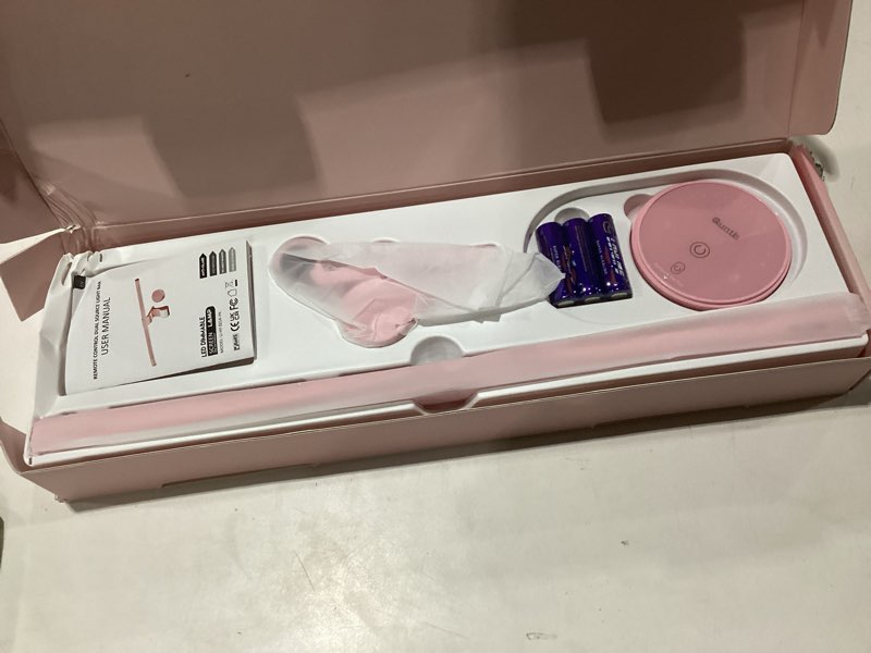Condition photo showing New/Like New for Quntis Pink Monitor Light Bar with Remote, Eye-Care No Glare, Space Saving Computer Desk Lamp As Gifts for Girls, Stepless Dimming, Modern Aesthetic Desk Light Bar for Home Office Gaming Reading