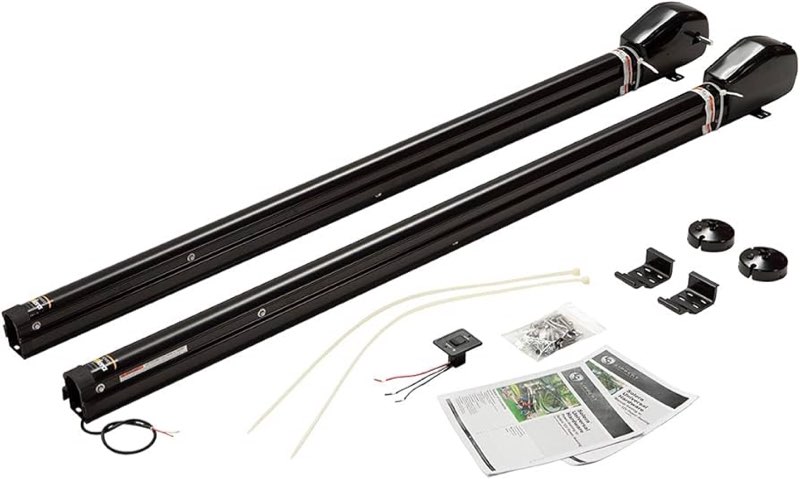 Solera Standard 12V Universal Awning Hardware Kit for 5th Wheel RVs, Travel Trailers and Motorhomes, Black