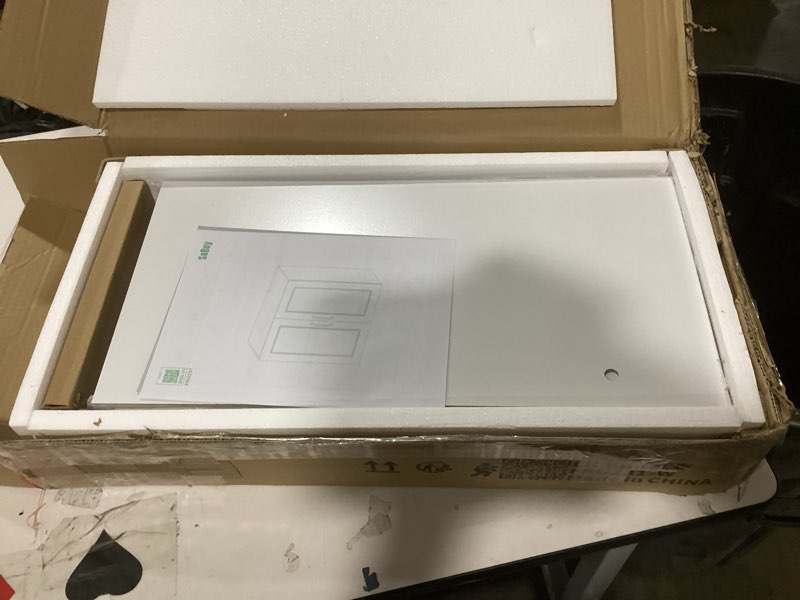 Condition photo showing Good Condition for Haotian Wall Cabinet Laundry Room, Medicine Cabinet for Bathroom Kitchen Garage, Wall Storage Cabinet with Adjustable Shelf, White FRG231-W