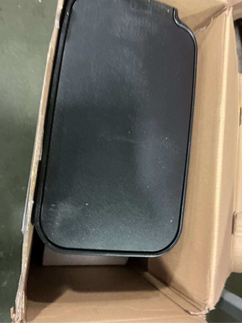 Condition photo showing Good Condition for Glad Slim Trash Can with Clorox Odor Protection - Narrow Kitchen Garbage Bin with Soft Close Lid, Step On Foot Pedal and Waste Bag Roll Holder, Stainless Steel, 45 Liter