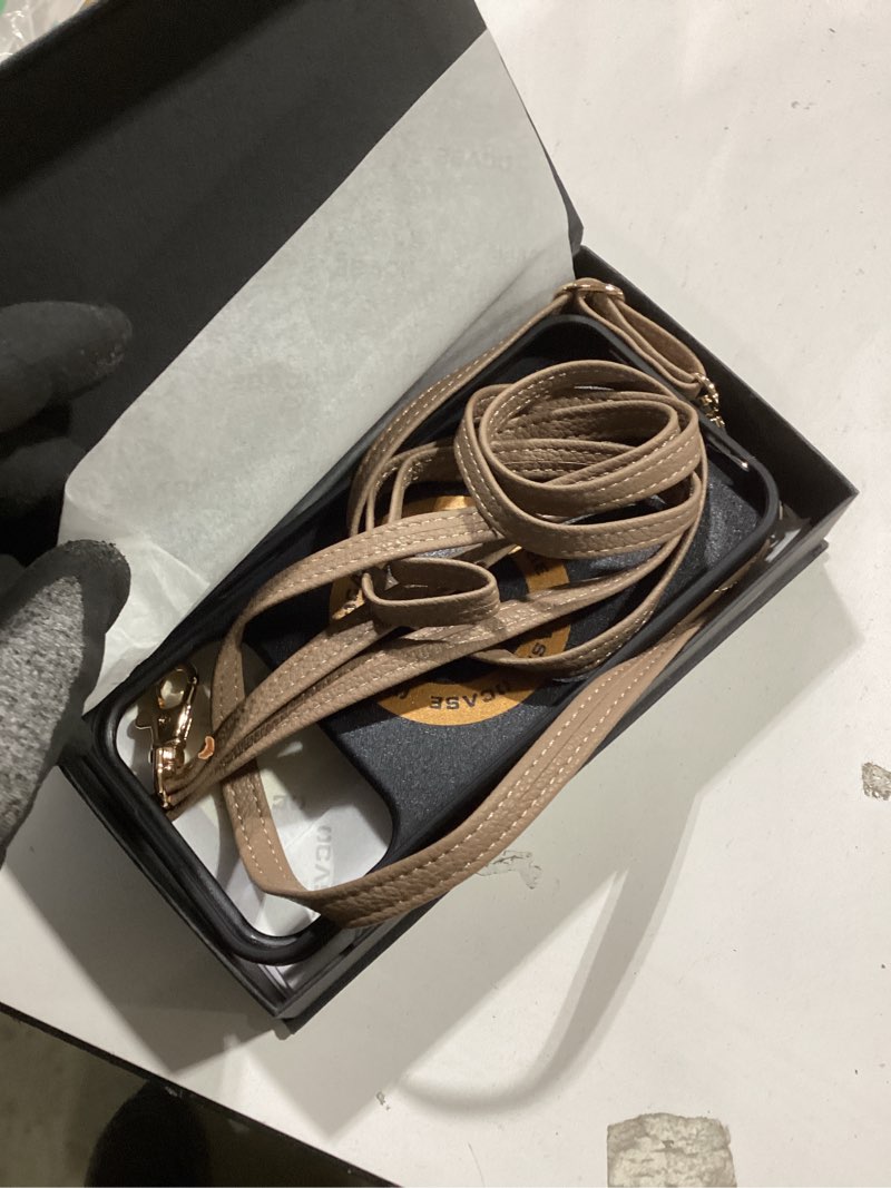 Condition photo showing Good Condition for ocase compatible with iphone 17 pro max crossbody wallet case with card holder, pu leather zipper handbag phone purse with rfid blocking kickstand wrist strap lanyard 6.9 inch, diamond check khaki diamond check khaki iphone 17 pro max