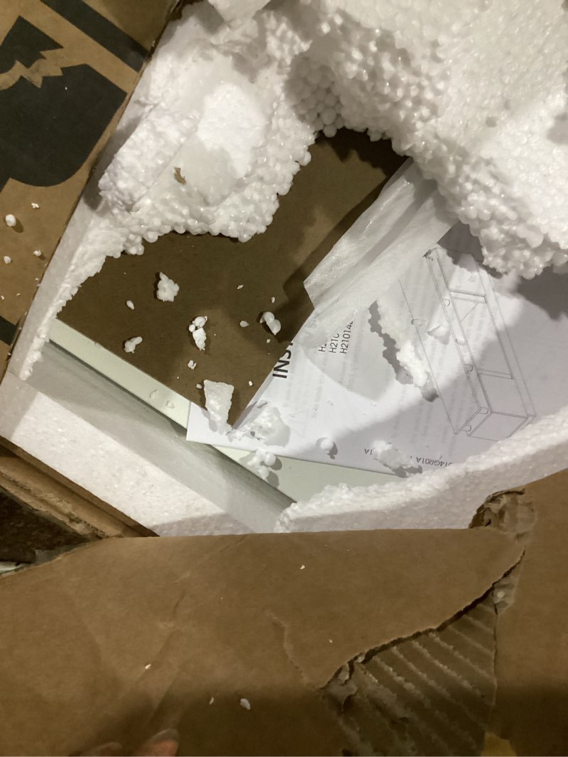 oneinmil fireplace tv stand with 36” electric fireplace, 80” 2 tier tv console stand for tvs up to 90"", led light entertainment center, fireplace for the living room tv stand, white, h21014wh-80