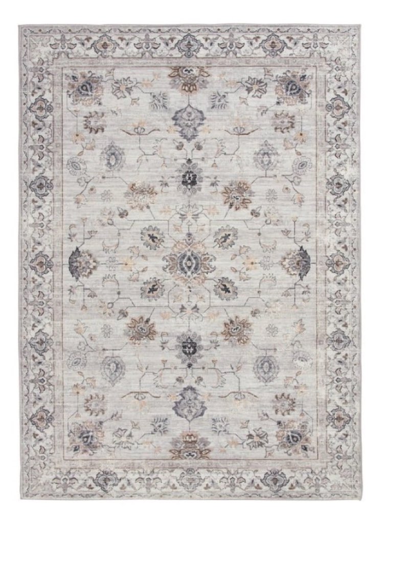 Better Homes & Gardens Persian Blooms Ivory Faux Fur Indoor Area Rug, 7'x9'10"