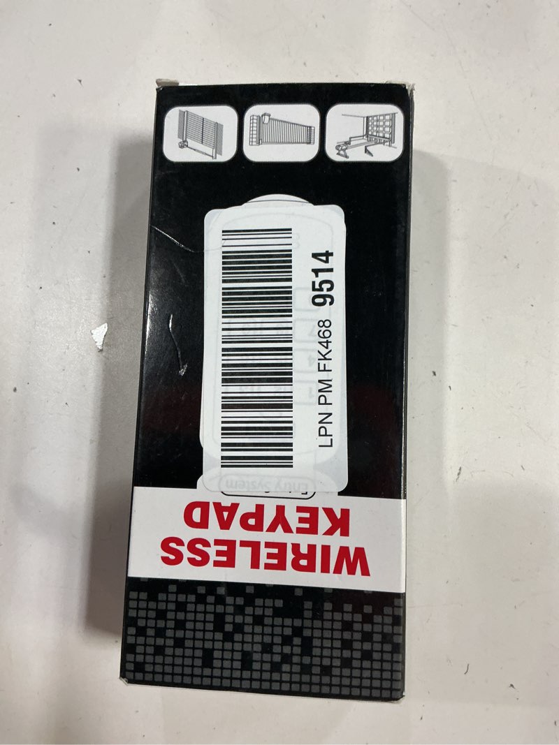 Condition photo showing New/Like New for for overhead garage door opener keypad, compatible with overhead/genie garage door openers, work with model gk-r 37225r 37332r okp-bx gk-bx gwkp, not for openers with dip switch okp keypad