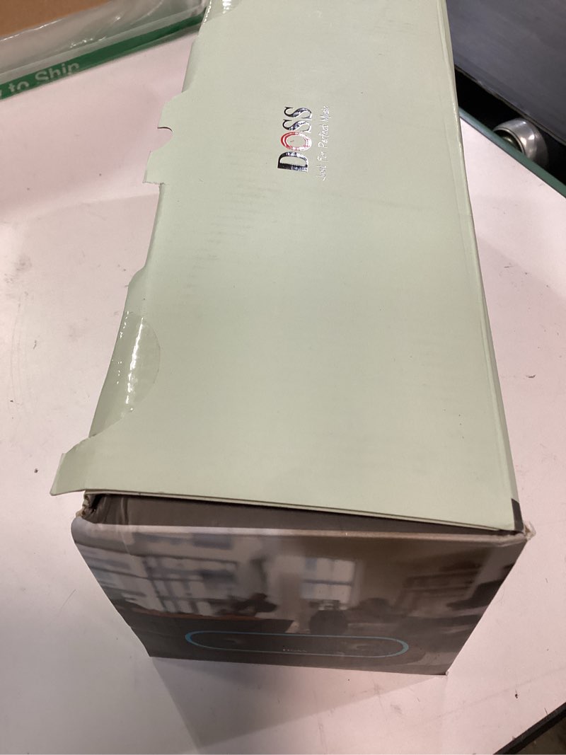 Condition photo showing New/Like New for doss soundbox pro+ p300 bluetooth speaker, 40w stereo sound, extra bass,20h playtime, wireless stereo pairing, beat-driven lights for party, ipx6 waterproof for garden, camping, beach, outdoor-black