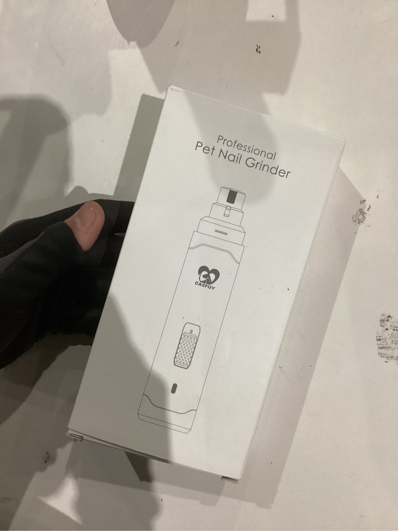 Condition photo showing New/Like New for Casfuy Dog Nail Grinder Upgraded - Professional 2-Speed Electric Rechargeable Pet Nail Trimmer Painless Paws Grooming & Smoothing for Small Medium Large Dogs & Cats(Dark Blue) B-dark Blue