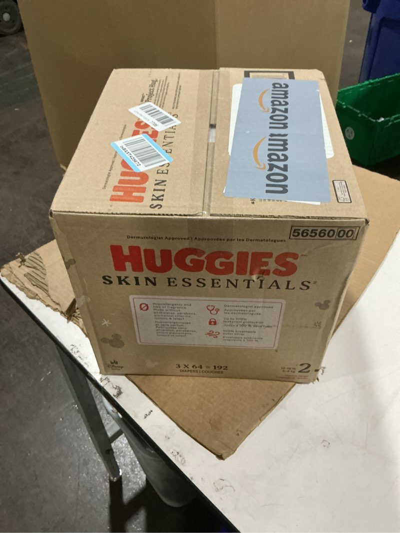 Condition photo showing New/Like New for Huggies Skin Essentials Luxury Diapers - Size 2 - 192ct