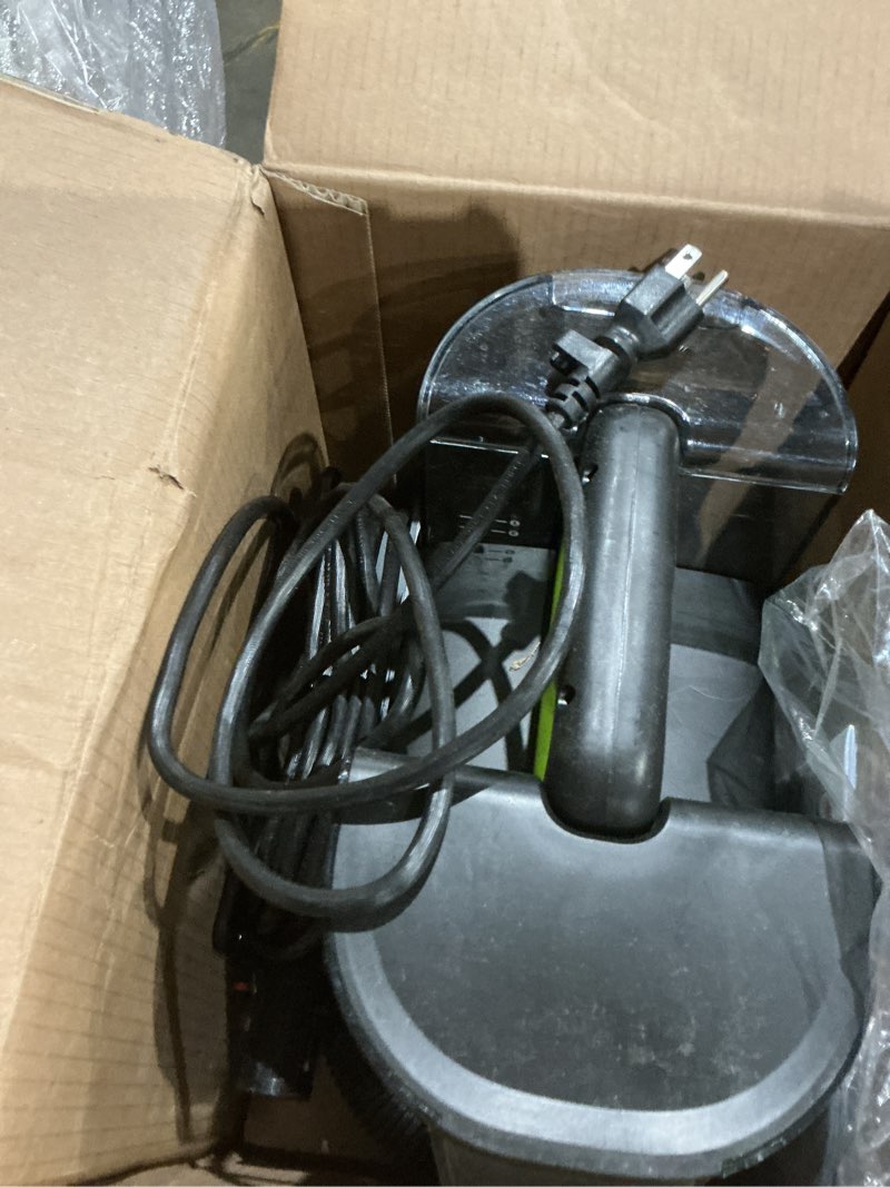 Condition photo showing As Is for bissell® little green® max pet portable carpet and upholstery deep cleaner, car/auto detailer, with self-cleaning tough stain tool and pet hair removal tool (3860) little green max pet