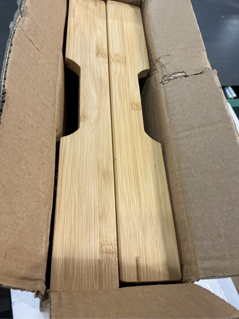 Condition photo showing Good Condition for 2 Pack Bamboo Bed Tray Table with Folding Legs,Breakfast Trays,Serving Tray for Food and Snack,Laptop Trays for Working(Natural) 2 PC Natural