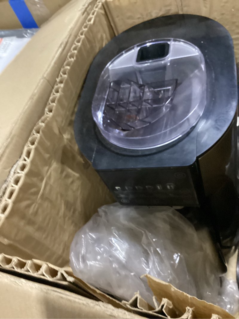 Condition photo showing As Is for de'longhi truebrew drip coffee maker, built in grinder, single serve, 8 oz to 24 oz with 40 oz carafe, hot or iced coffee, stainless,cam51035m true brew with carafe