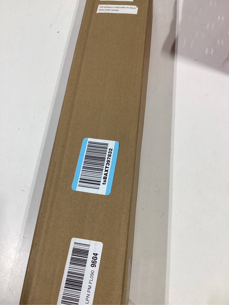 Condition photo showing Good Condition for lazblinds no tools no drill cordless bamboo roman shades, light filtering window treatment, roll up bamboo blinds for windows 25'' w x 64'' h, ceylon light russet light filtering-ceylon light russet 25" w x 64" h
