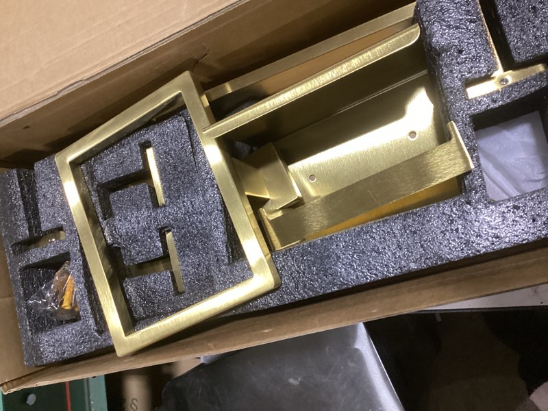 Condition photo showing Good Condition for brushed gold bathroom hardware set,5-piece gold towel bar set stainless steel towel holder set 16 inch towel bar towel rack set for bathroom,wall mounted