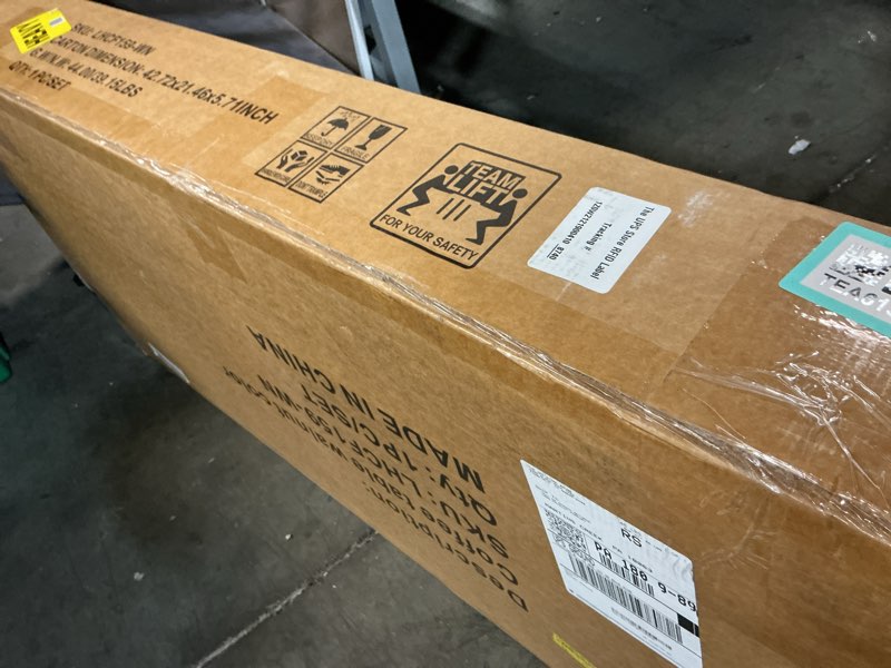 Condition photo showing Good Condition for LYNCOHOME Fluted Lift Top Coffee Table with Storage,Modern Oval Coffee Table for Living Room or Home Office?Walnut?