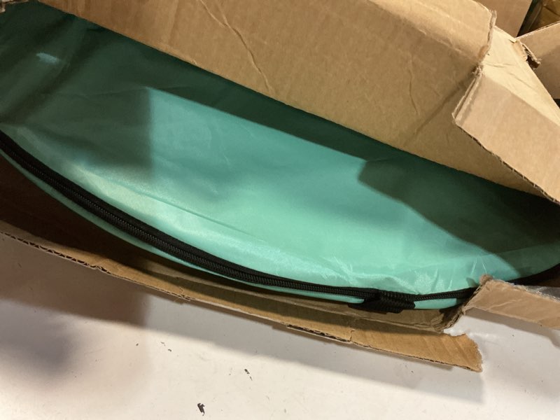 Condition photo showing Good Condition for tobtos upf 50+ pop up beach tent, easy set up beach umbrella, sun shelter for 2-3 people uv protection portable sunshade, baby canopy cabana, lightweight with carry bag mint green for 3-4 person