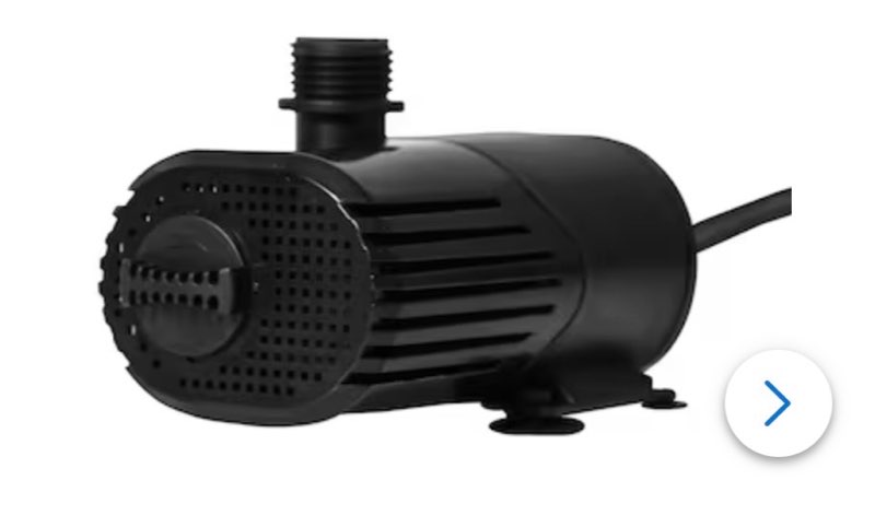 pond boss hydroponic pump 300 -gph submersible corded electric pond pump